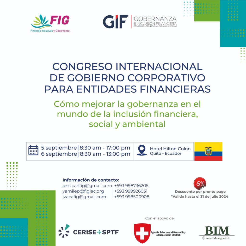 CONGRESO INTERNACIONAL DE GOBIERNO CORPORATIVO PARA ENTIDADES FINANCIERAS